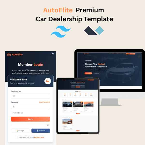 AutoElite Car Dealership Template
